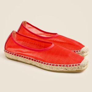 J. Crew Red Espadrille Flats